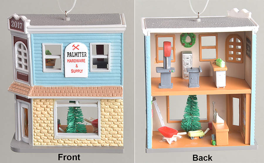 Nostalgic Houses & Shops 2017-Palmiter Hardware & Supply - With Box by Hallmark Gold Crown-1