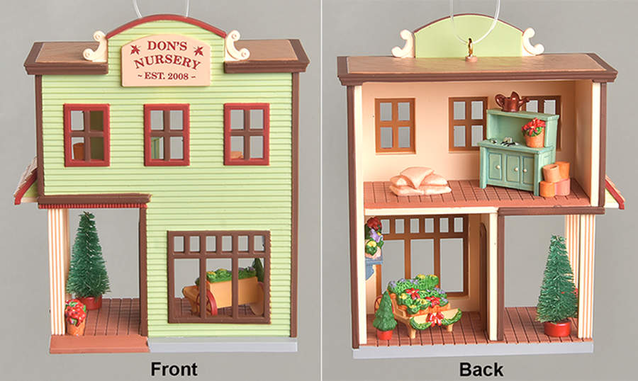 Nostalgic Houses & Shops 2008-Don's Nursery - Boxed by Hallmark Gold Crown-1