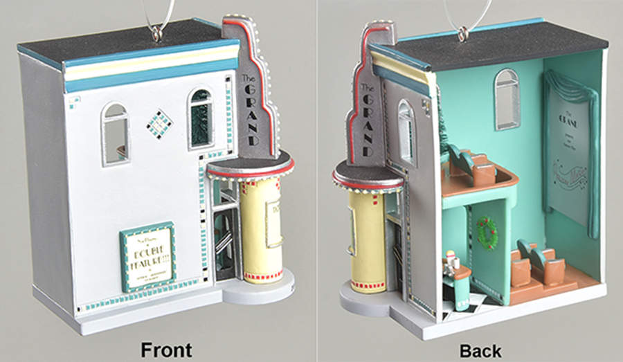 Nostalgic Houses & Shops 2003-The Grand Theater - Boxed by Hallmark Gold Crown-1