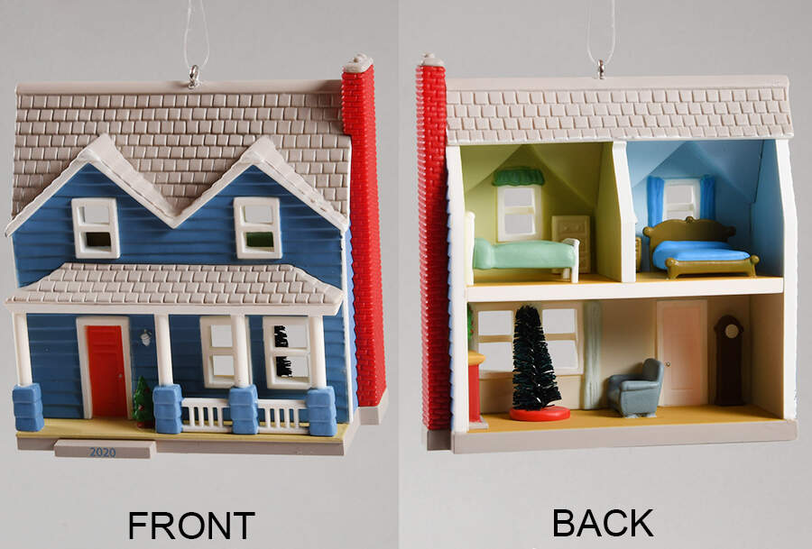 Nostalgic Houses & Shops 2020-Traditional Clapboard 2-Story - Boxed by Hallmark Gold Crown-1