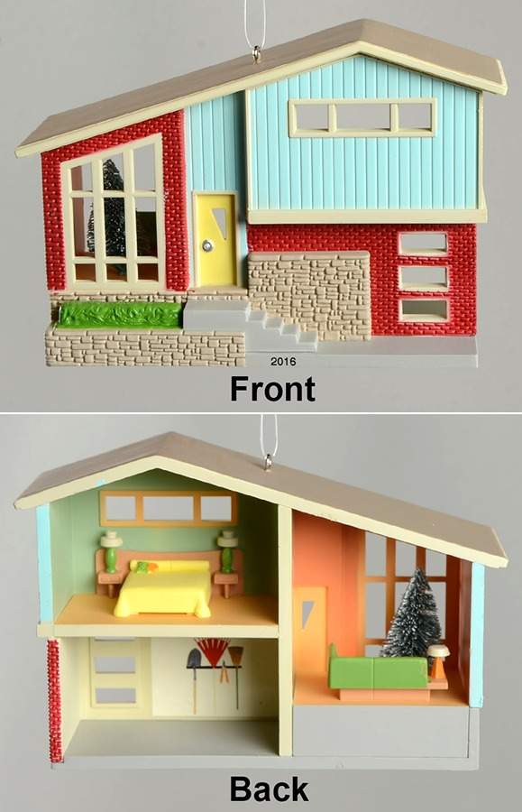 Nostalgic Houses & Shops 2016-Split Level Dream Home - Boxed by Hallmark Gold Crown-1
