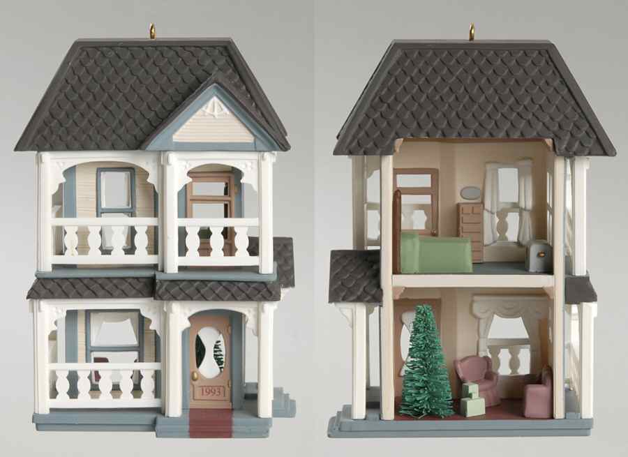 Nostalgic Houses & Shops 1993-Cozy Home - Boxed by Hallmark Gold Crown-1