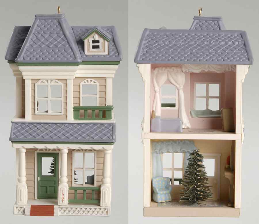 Nostalgic Houses & Shops 1987-House On Main Street - Boxed by Hallmark Gold Crown-1