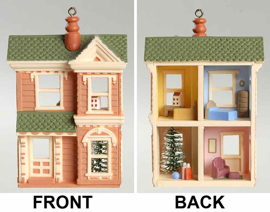 Nostalgic Houses & Shops 1984-Victorian Doll House - No Box by Hallmark Gold Crown-1