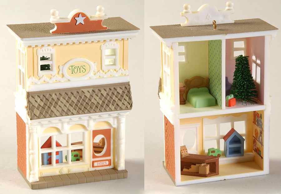 Nostalgic Houses & Shops 1985-Old-Fashioned Toy Shoppe - No Box by Hallmark Gold Crown-1