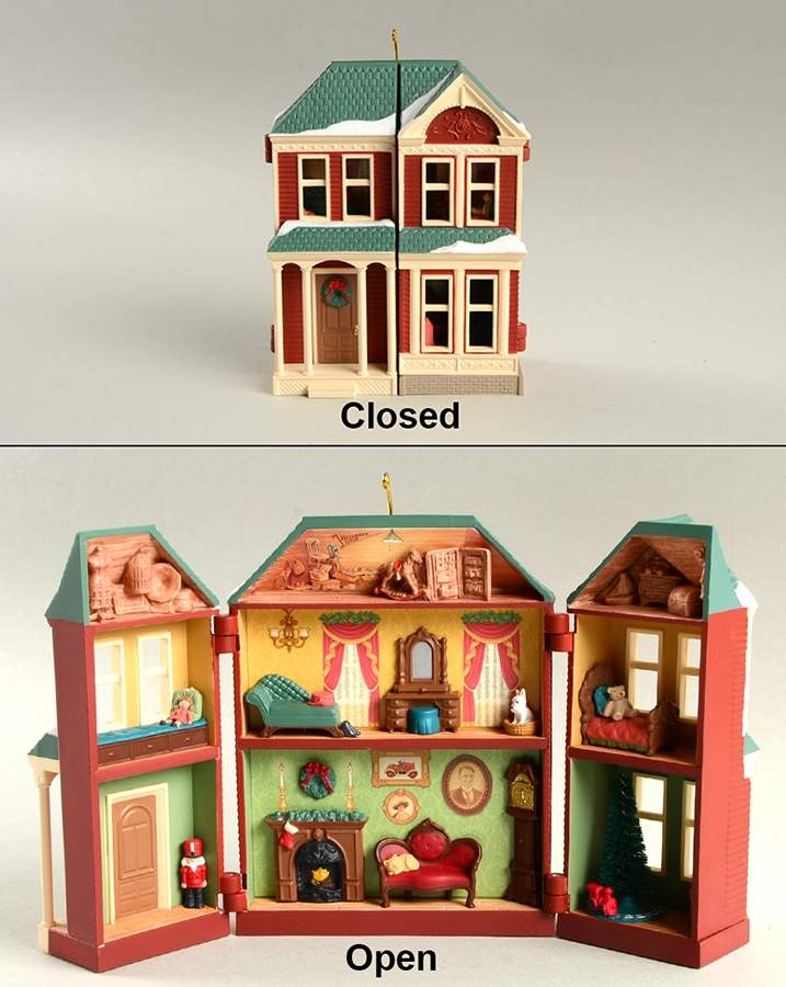 Nostalgic Houses & Shops 2014-Victorian Dollhouse  - No Box by Hallmark Gold Crown-1