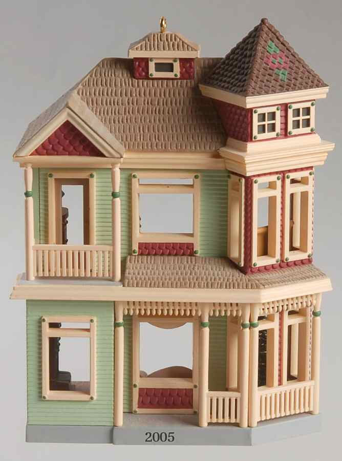 Nostalgic Houses & Shops 2005-Victorian Home - No Box by Hallmark Gold Crown-1