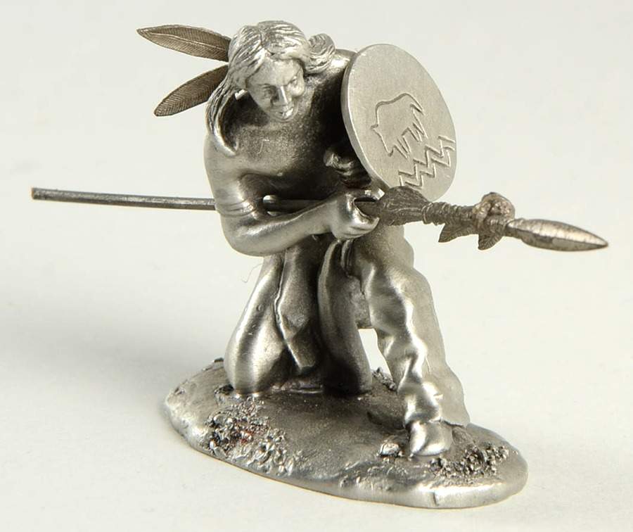 Hudson Pewter Figurines Sioux Warrior - No Box by Hudson Pewter-1