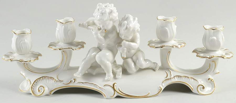 Giftware Cherub 4 Light Candleholder-Gold Accent - No Box by Hutschenreuther-1