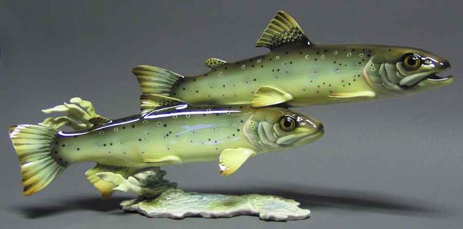 Fish Brook Trouts - Boxed by Hutschenreuther-1