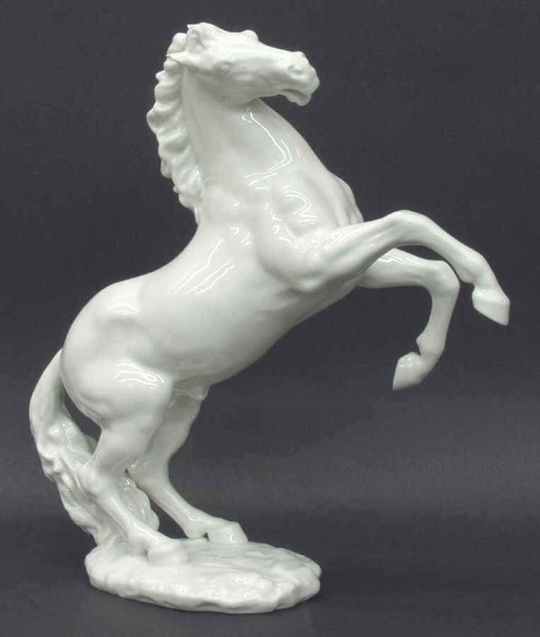 Horses Stallion Rearing-White - Boxed by Hutschenreuther-1
