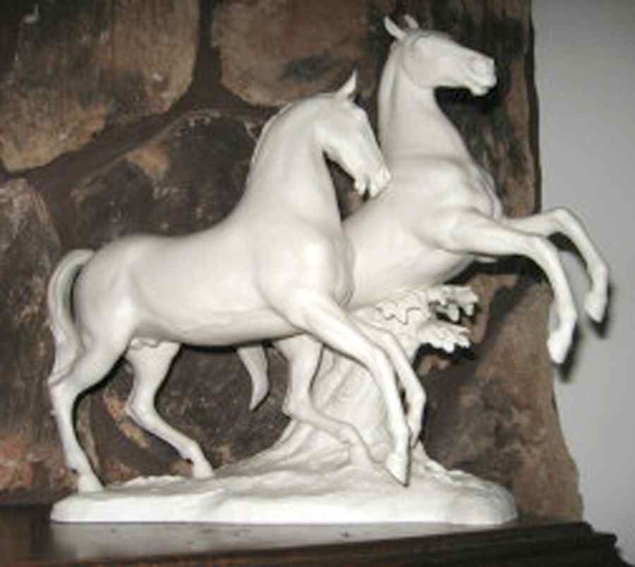 Horses High Spirits (Horse Group)-White/Matte - With Box by Hutschenreuther-1
