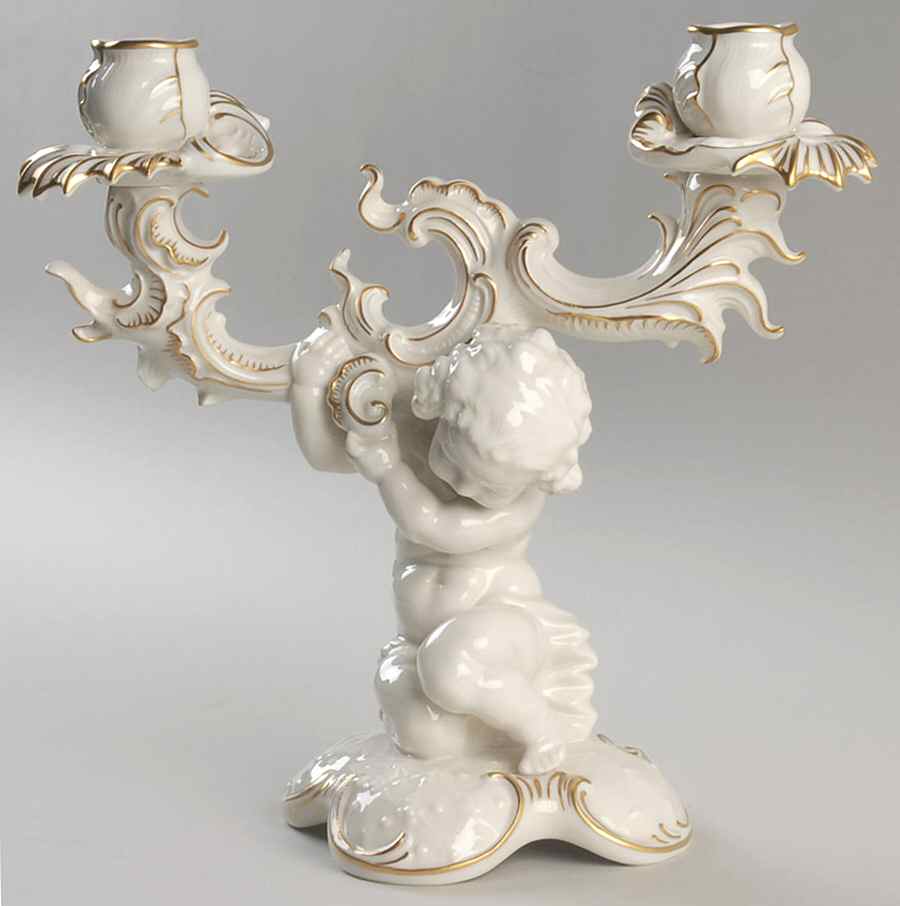 Giftware Cherub 2 Light Candleholder - No Box by Hutschenreuther-1