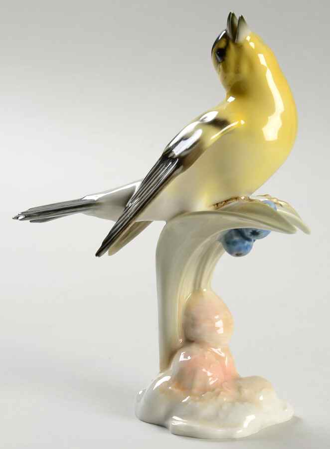 Gunther Granget Birds Goldfinch - No Box by Hutschenreuther-1