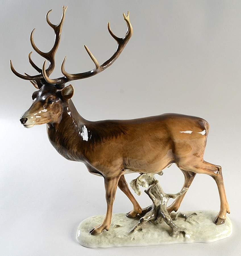 Animals (Wood-Forest) Deer-Male - No Box by Hutschenreuther-1