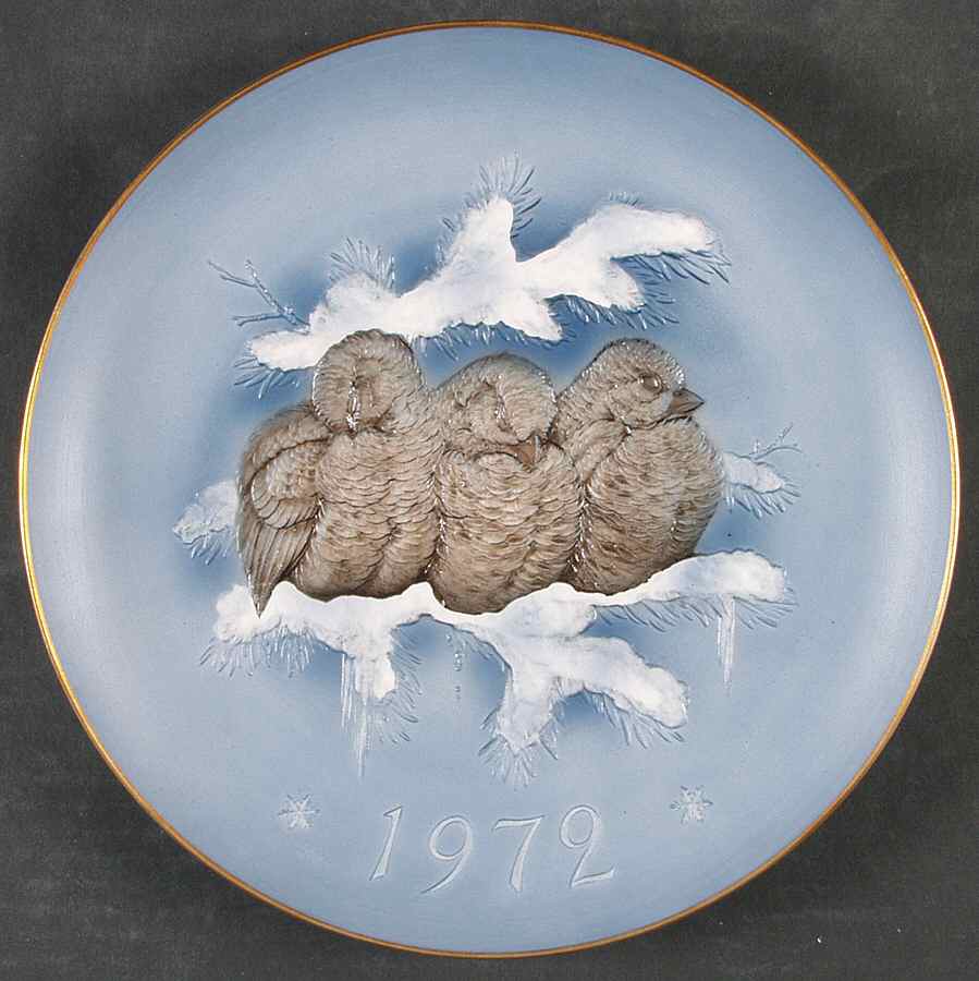Gunther Granget Sparrows-Safe Together - No Box by Hutschenreuther-1