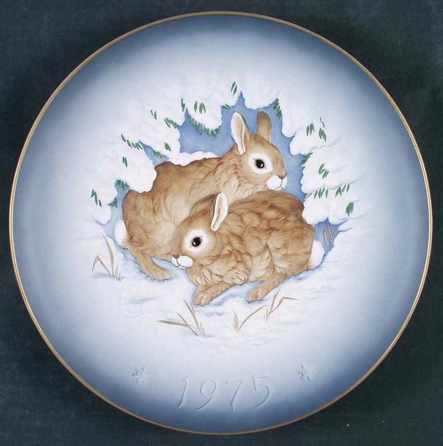 Gunther Granget Cottontails-Astonished - Boxed by Hutschenreuther-1
