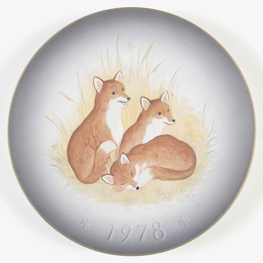 Gunther Granget Foxes-Spring Journey - Boxed by Hutschenreuther-1