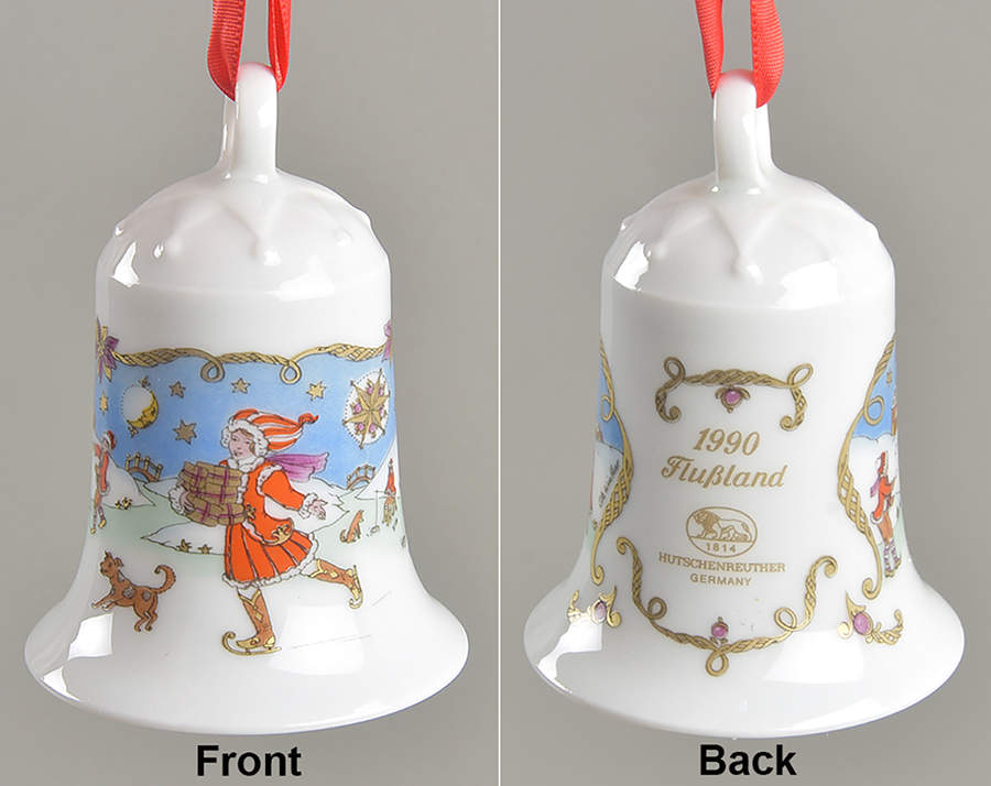 Annual China Christmas Bell River Country - No Box by Hutschenreuther-1