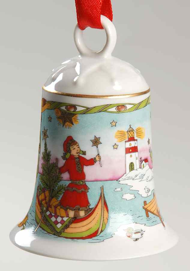 Annual China Christmas Bell At The Lighthouse - Boxed by Hutschenreuther-1