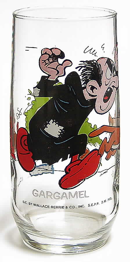 Smurf Glasses Gargamel & Azrael - No Box by Hardee's-1