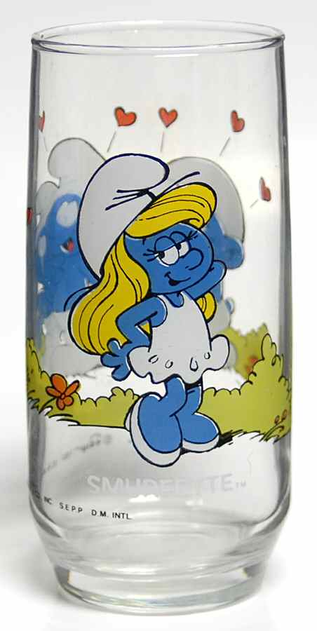 Smurf Glasses Smurfette - No Box by Hardee's-1