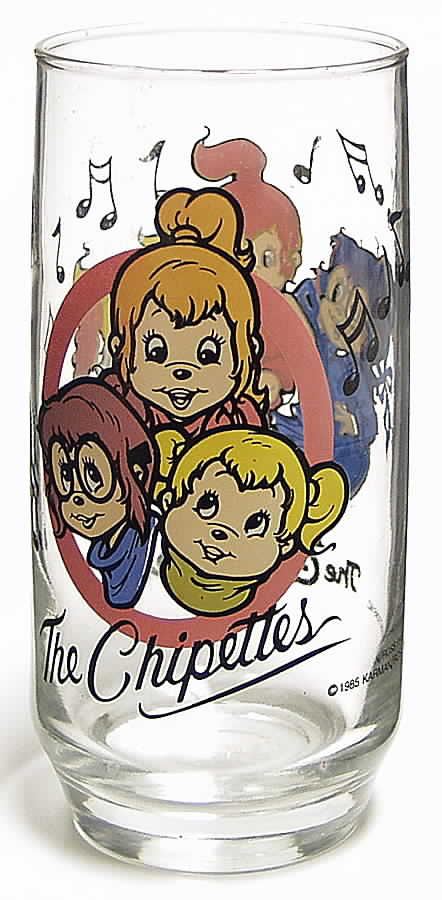 Chipmunks Glasses Chipettes - No Box by Hardee's-1