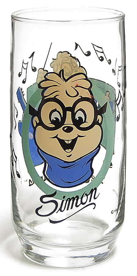 Chipmunks Glasses Simon - No Box by Hardee's-1