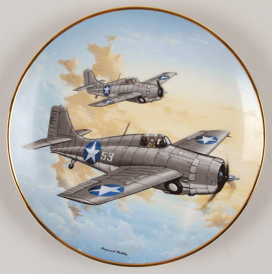 Great Fighter Planes of World War II F-4f Wildcat - No Box by Hamilton Collection-1