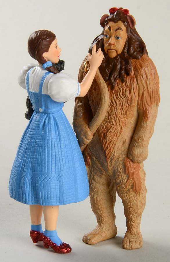 Wizard of Oz Dorothy And Cowardly Lion - No Box by Hallmark Gold Crown-1