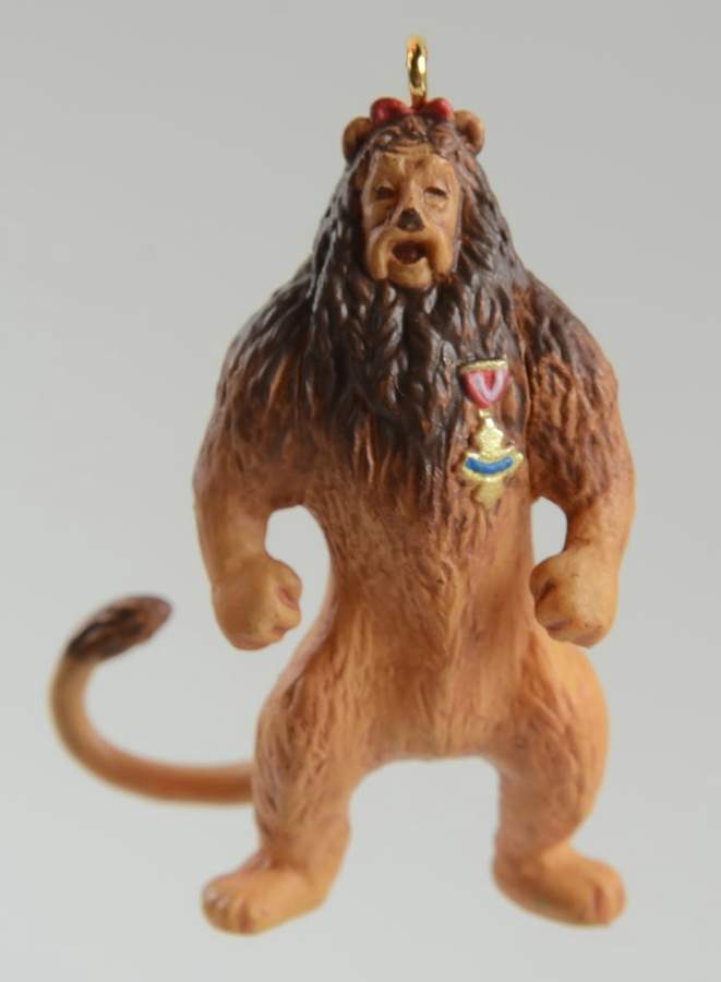 Wizard of Oz Cowardly Lion - Miniature - No Box by Hallmark Gold Crown-1