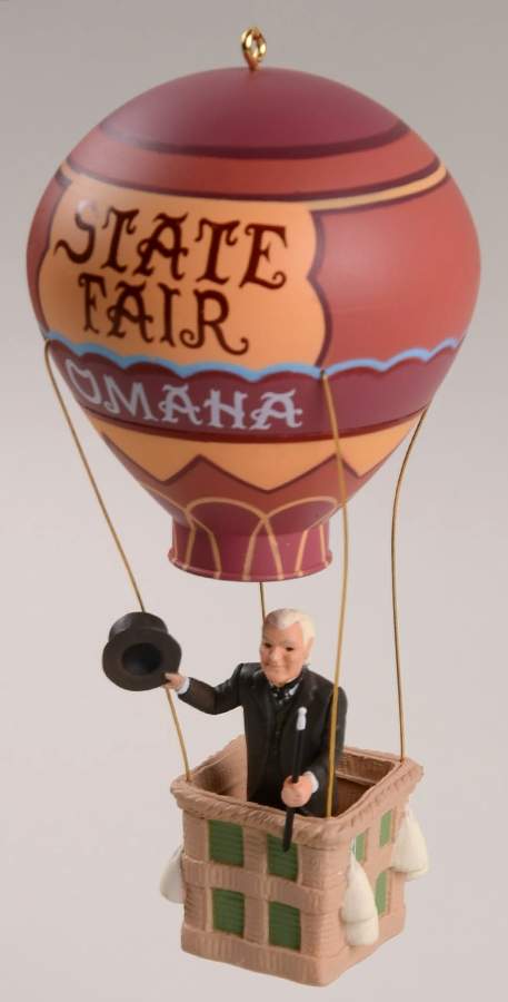 Wizard of Oz Wizard In Balloon - No Box by Hallmark Gold Crown-1
