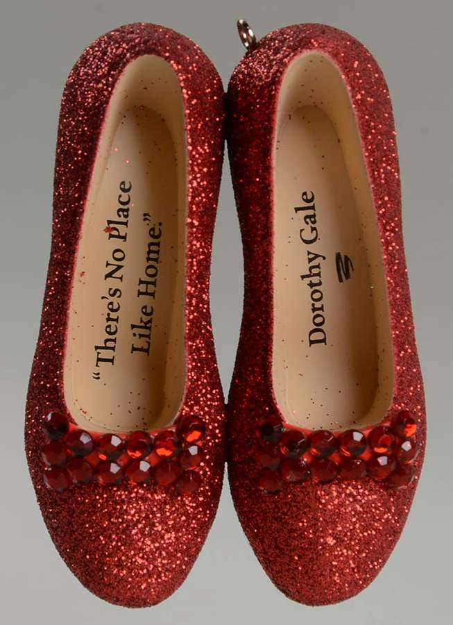 Wizard of Oz Dorothy's Ruby Slippers - No Box 42 by Hallmark Gold Crown-1