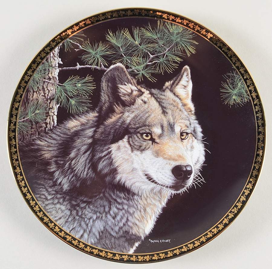 American Wilderness Gray Wolf - No Box by Hamilton Collection-1