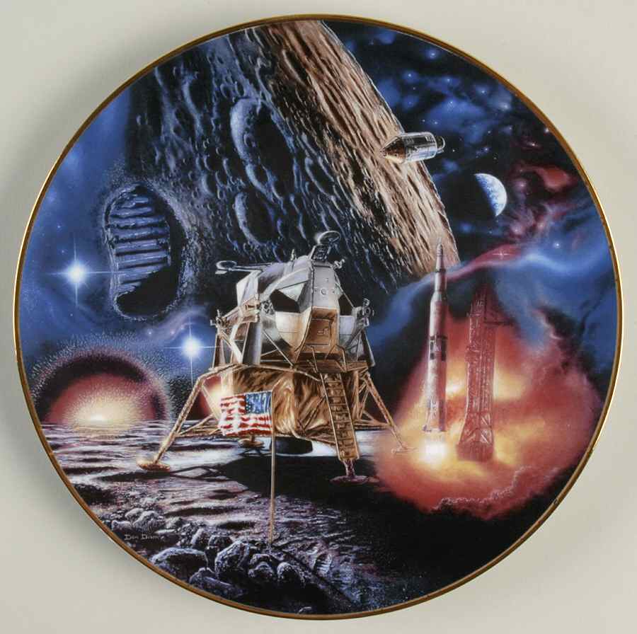 Milestones In Space Moon Landing - With Box by Hamilton Collection-1