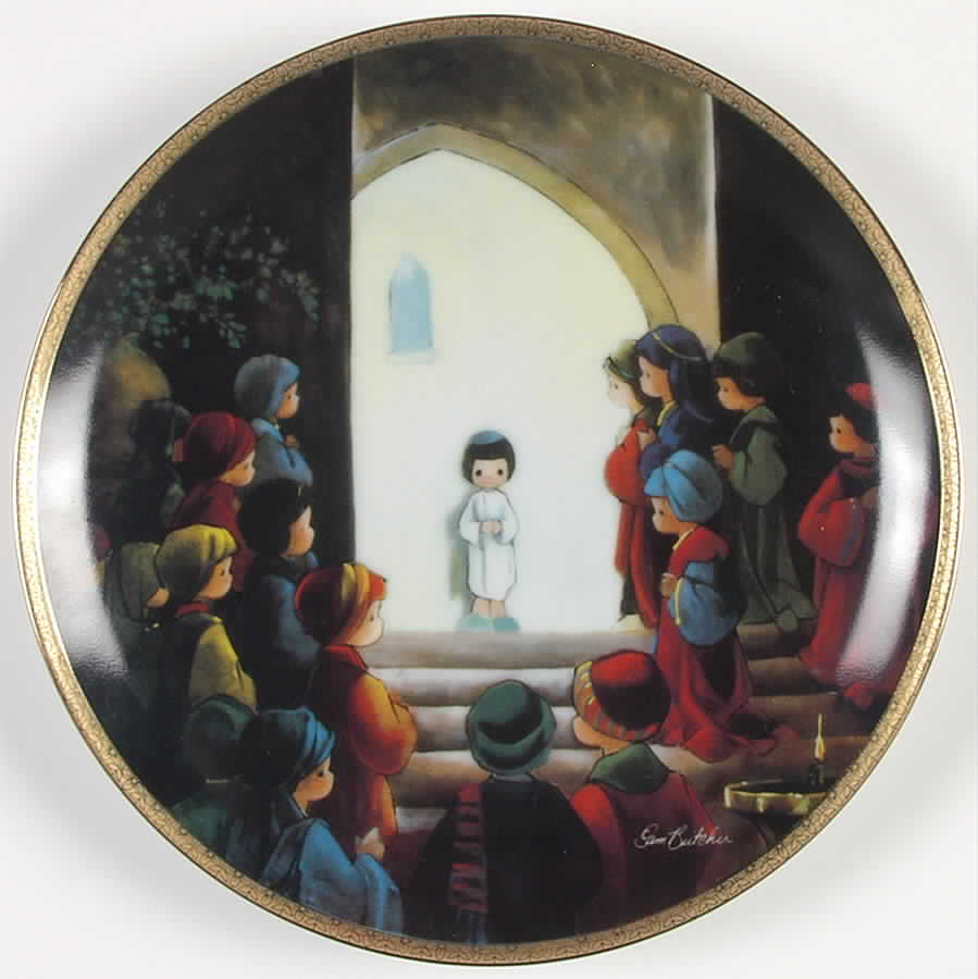 Precious Moments Bible Story Jesus In The Temple - No Box by Hamilton Collection-1