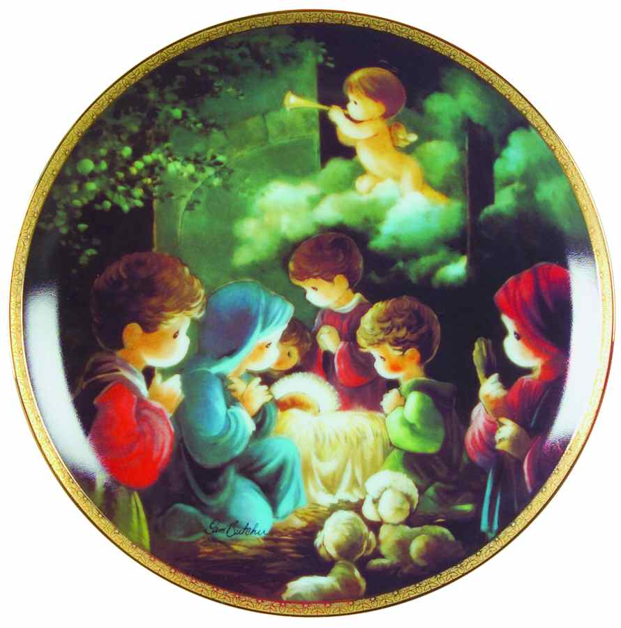 Precious Moments Bible Story Come Let Us Adore Him - No Box by Hamilton Collection-1