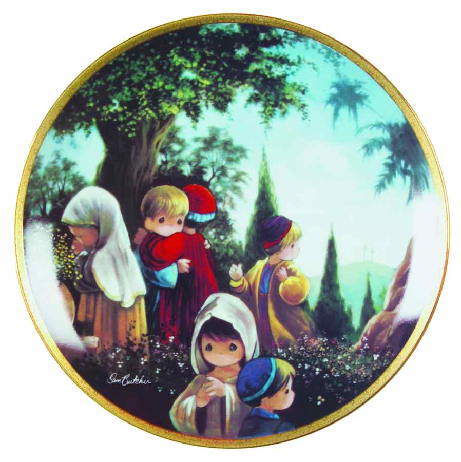 Precious Moments Bible Story The Crucifixion - No Box by Hamilton Collection-1