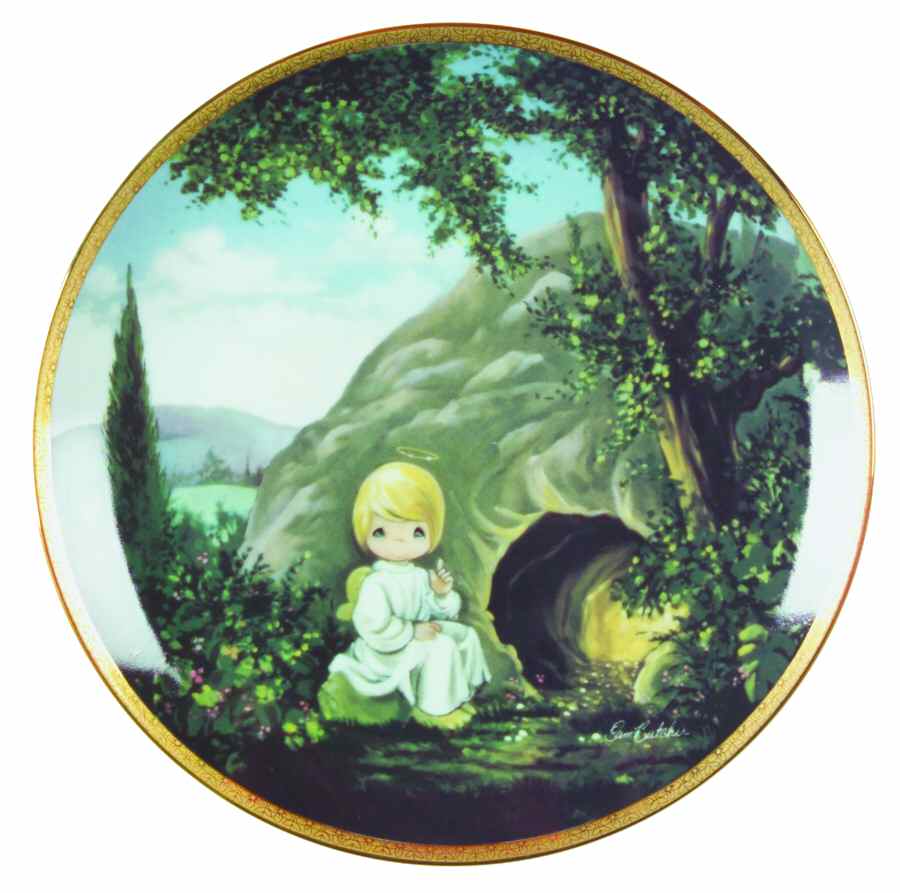 Precious Moments Bible Story He Is Not Here - No Box by Hamilton Collection-1