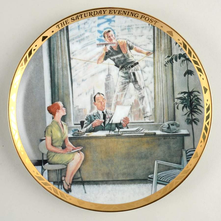 Saturday Evening Post The Window Washer - No Box by Hamilton Collection-1