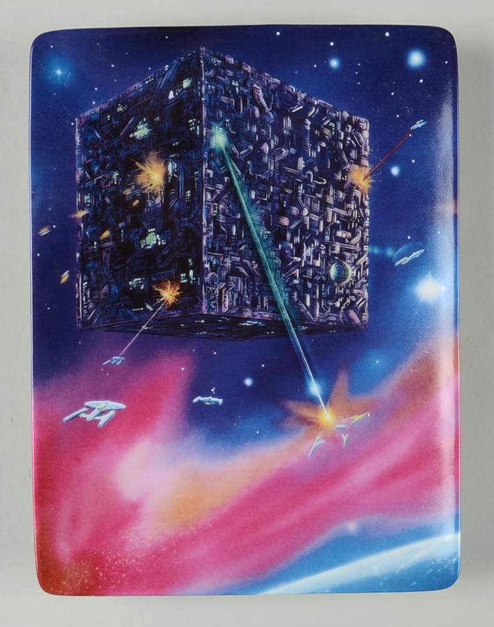 Star Trek First Contact-Battle Begins Borg Cube - No Box by Hamilton Collection-1