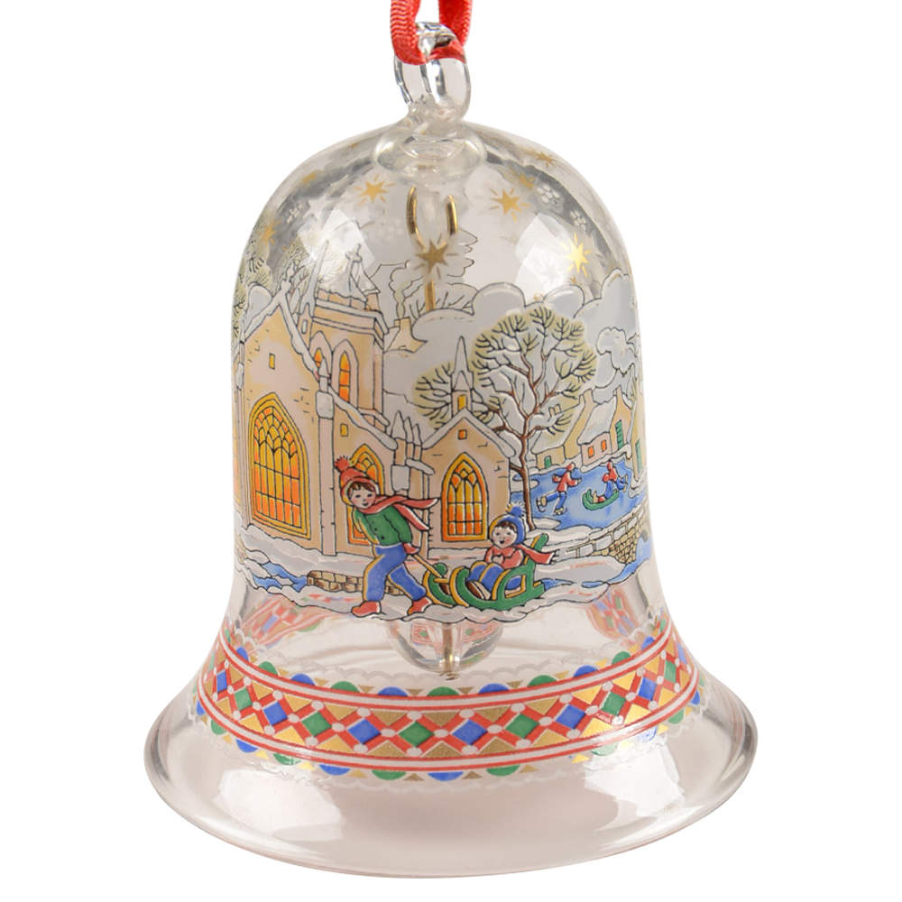 Annual Crystal Christmas Bell Brittany - Boxed by Hutschenreuther-1