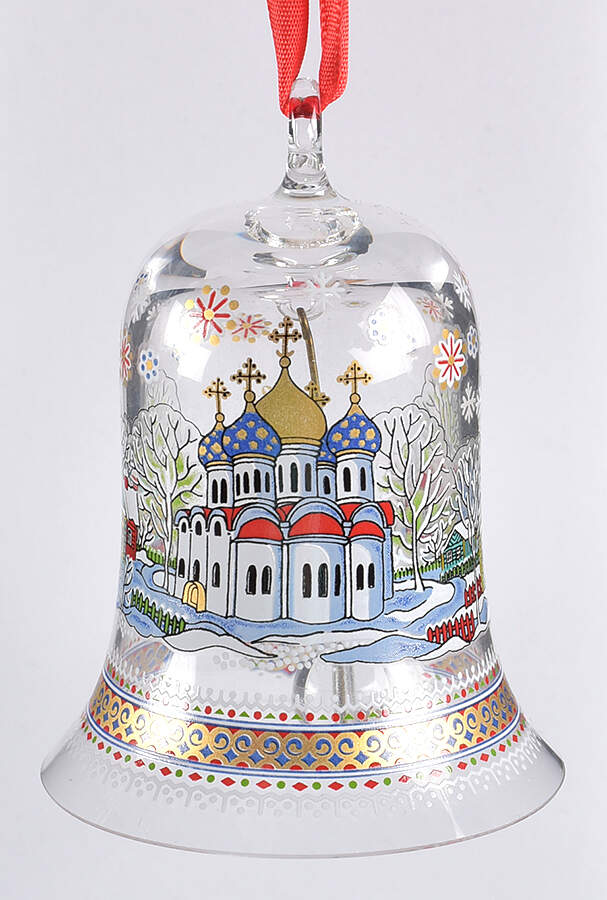 Annual Crystal Christmas Bell Russia - Boxed by Hutschenreuther-1