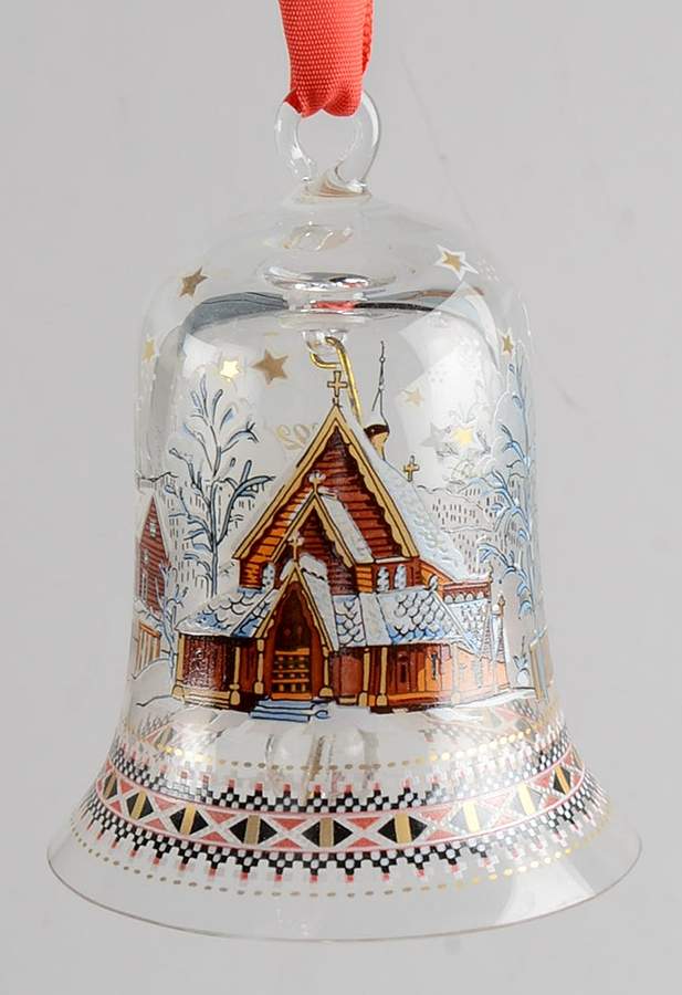Annual Crystal Christmas Bell Fjordland - No Box by Hutschenreuther-1