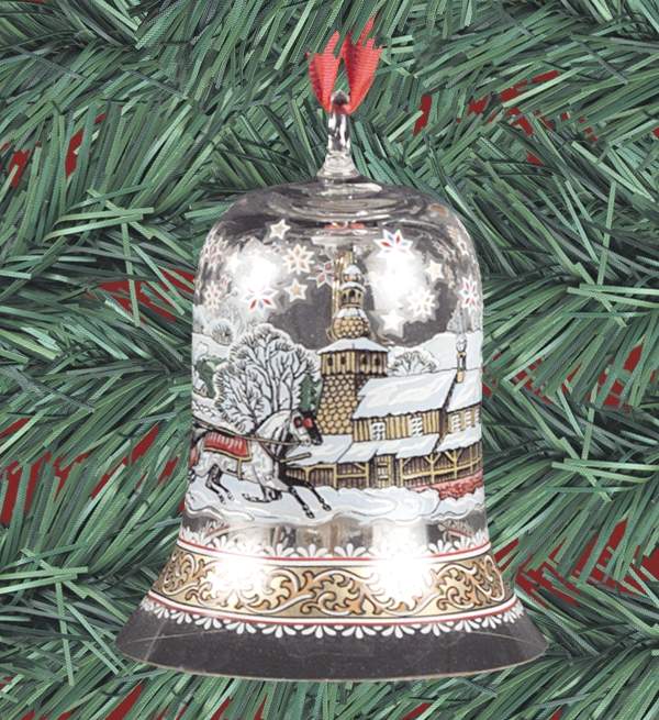 Annual Crystal Christmas Bell Silesia - Boxed by Hutschenreuther-1