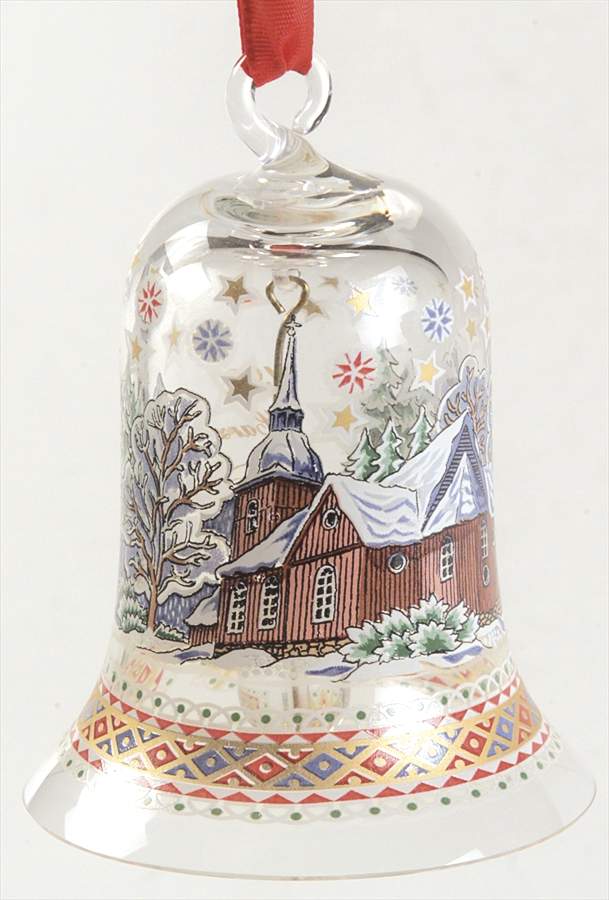 Annual Crystal Christmas Bell In The Harz Mountains - Boxed by Hutschenreuther-1