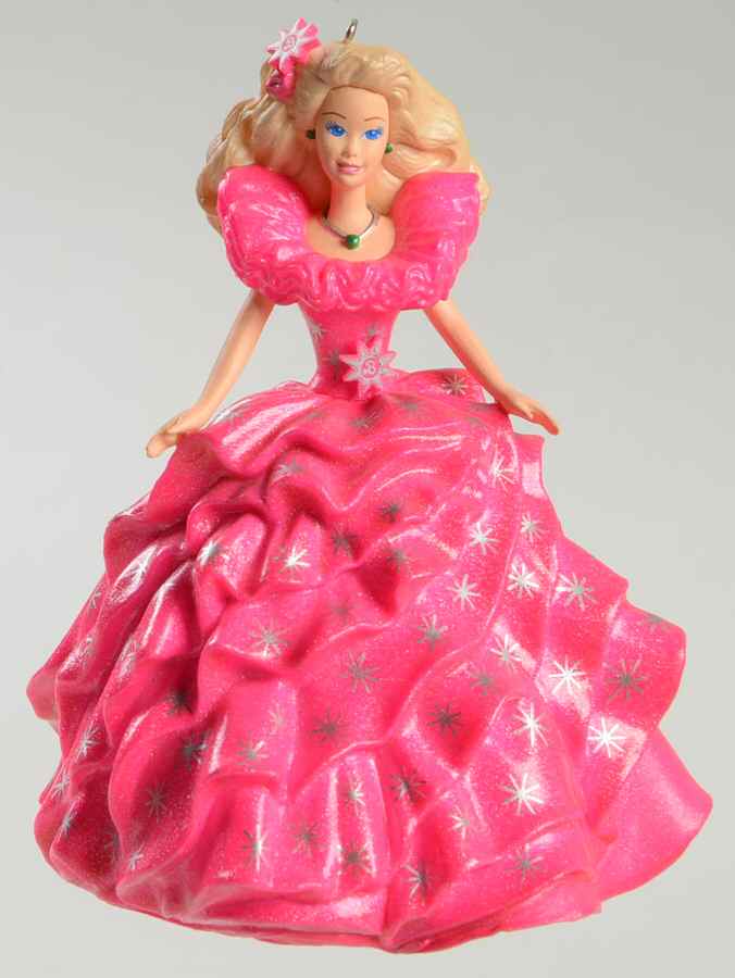 Happy Holidays Barbie Happy Holidays Barbie-1998 - No Box by Hallmark Gold Crown-1