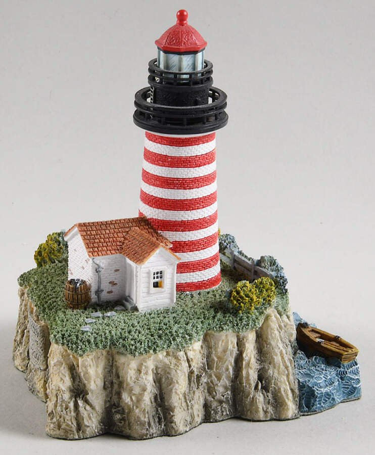 Great Lighthouses of the World West Quoddy Head, Me - Boxed by Harbour Lights-1