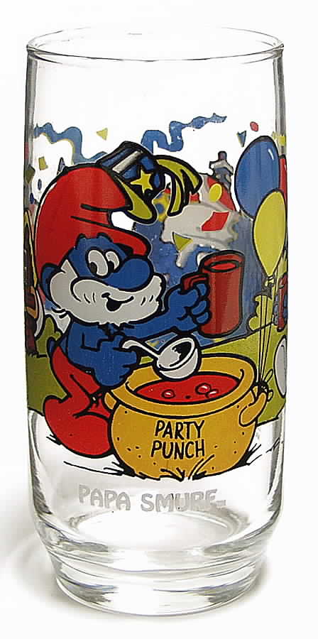 Smurfs Glass Series #2 Papa Smurf - No Box by Hardee's-1