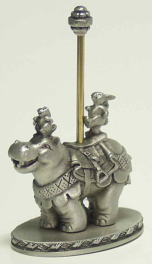 After Hours On The Carousel Hippo - No Box by Hudson Pewter-1